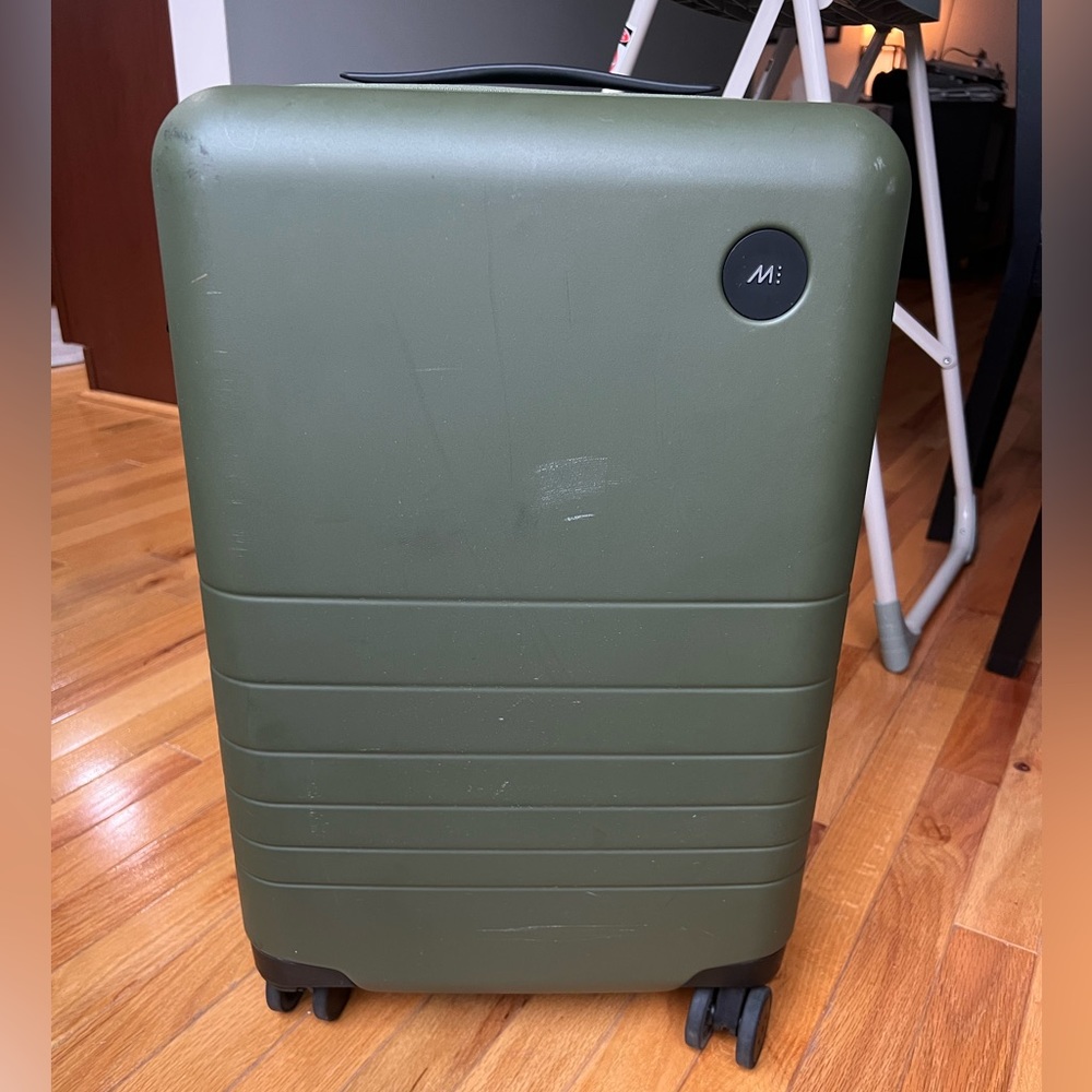 Green Monos Carey On Suitcase